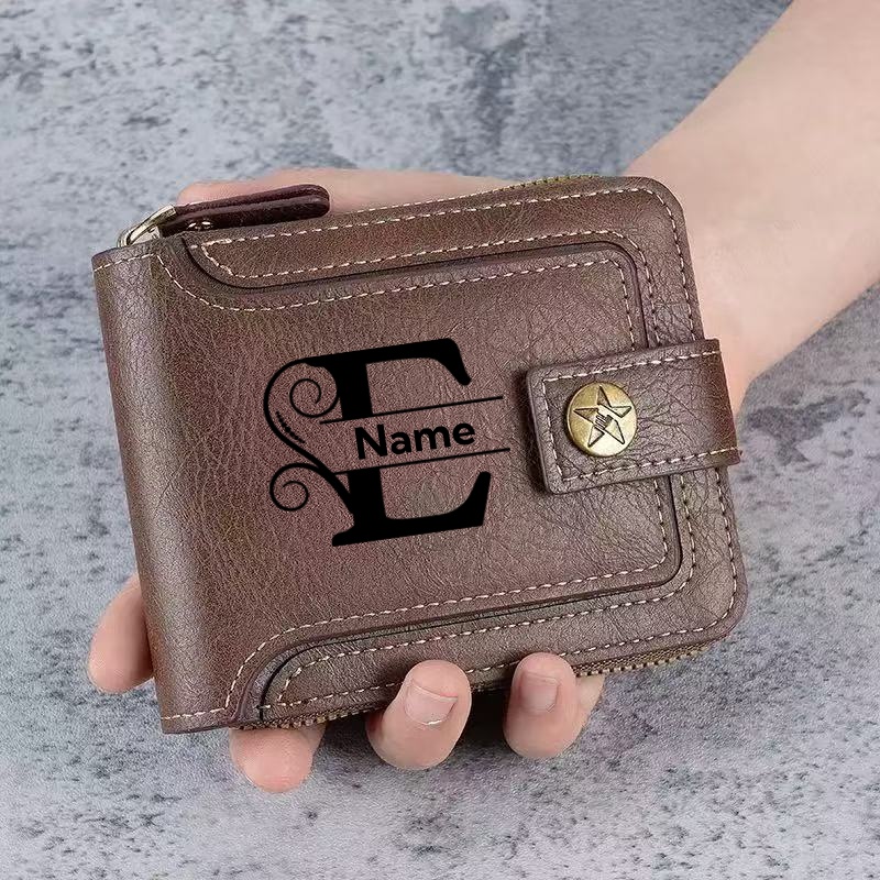 Personalized Name Box - Cartera Personalizada para Hombre - Cartera