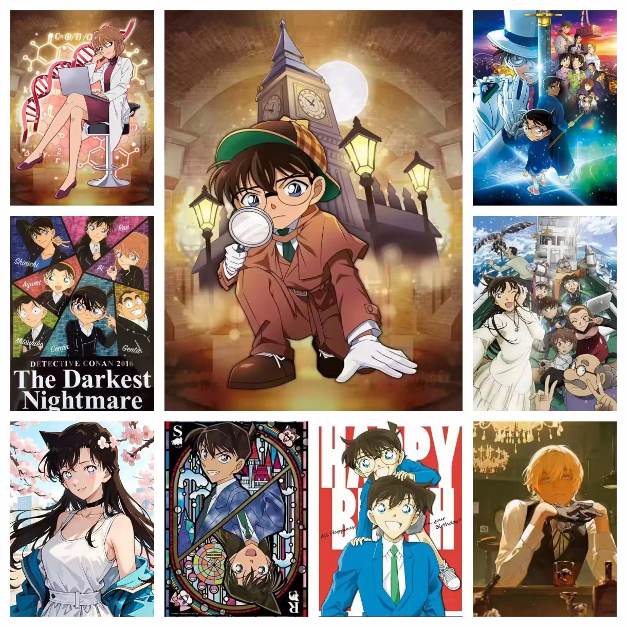 Photo Mosaic Print - Pintura de Diamantes Detective Conan, Mosaico