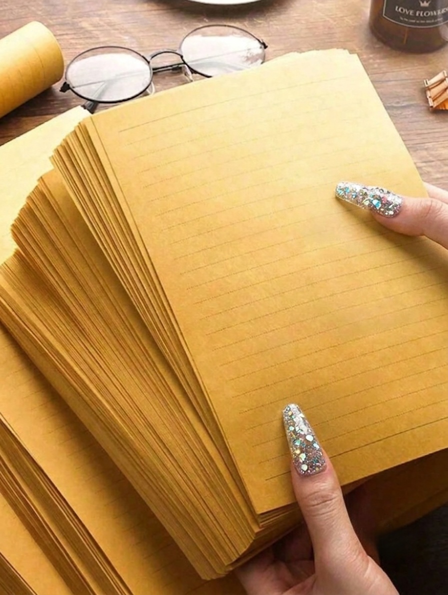 Wax Seal Letter Kit - 100 hojas de papel de cuero