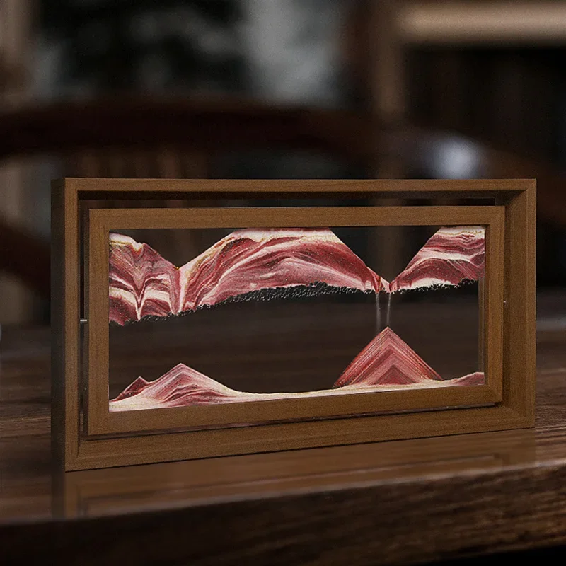 Paisaje de arena giratorio 3D, - Engraved Wood Frame reseña y precio