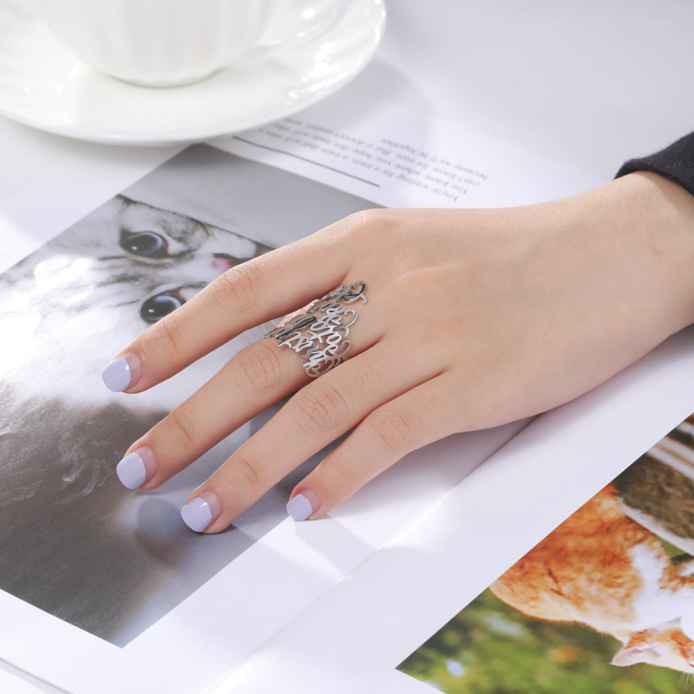 Anillos personalizados con dob - Initial Ring Custom reseña y precio