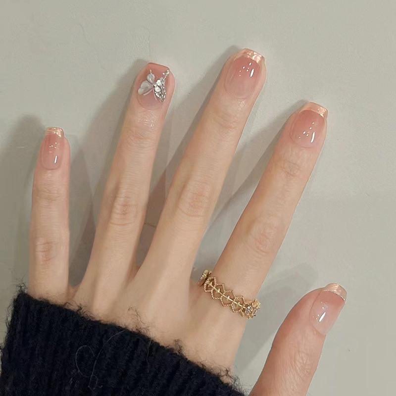 24 Uds. Uñas Postizas con Efec - Pressed Flower Art reseña y precio