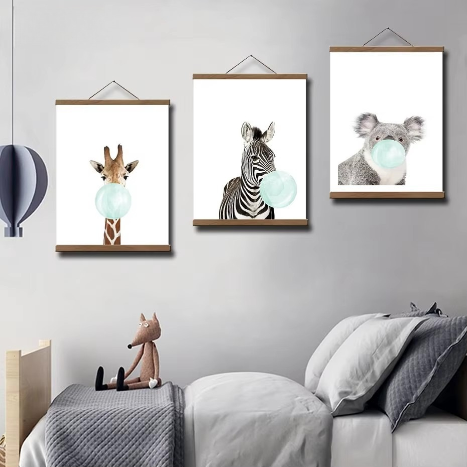 Póster magnético de madera de  - Engraved Wood Frame reseña y precio